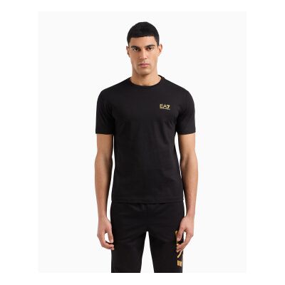 EA7 für Herren. 8NPT25_PJVPZ Logo-T-Shirt schwarz (L), Lässig, Baumwolle, Kurzarm EA7 für Herren. 8NPT25_PJVPZ Logo-T-Shirt schwarz (L), Lässig, Baumwolle, Kurzarm