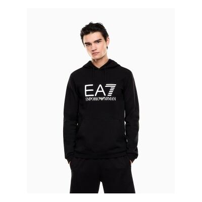 EA7 für Herren. 7M001413_AF22266 Core Identity Sweatshirt schwarz (M), Lässig, Sportlich, Baumwolle, Sportbekleidung, Multisport, Kurzarm EA7 für Herren. 7M001413_AF22266 Core Identity Sweatshirt schwarz (M), Lässig, Sportlich, Baumwolle, Sportbekleidung, Multisport, Kurzarm