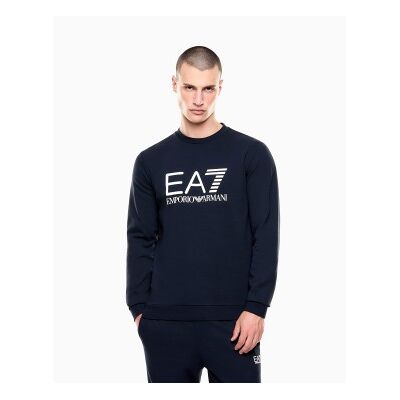EA7 für Herren. 7M002278_AF22266 Core Identity Sweatshirt blau (3XL), Lässig, Baumwolle, Langarm EA7 für Herren. 7M002278_AF22266 Core Identity Sweatshirt blau (3XL), Lässig, Baumwolle, Langarm