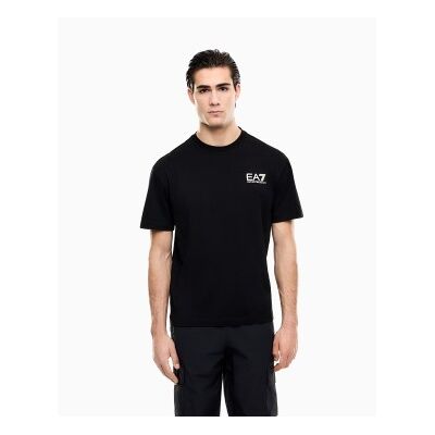 EA7 für Herren. 7M001402_AF22264 Graphic Series T-shirt schwarz (S), Lässig, Baumwolle, Kurzarm EA7 für Herren. 7M001402_AF22264 Graphic Series T-shirt schwarz (S), Lässig, Baumwolle, Kurzarm