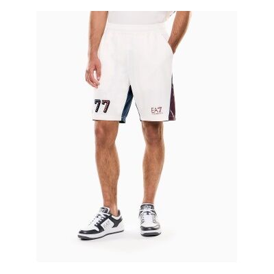 EA7 für Herren. 7M001418_AF13537 Shorts Grafik weiß (L), Lässig, Sportlich, Multisport, Polyester EA7 für Herren. 7M001418_AF13537 Shorts Grafik weiß (L), Lässig, Sportlich, Multisport, Polyester