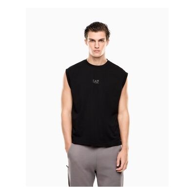 EA7 für Herren. 7M001622_AF21787 T-shirt Natural Ventus schwarz (S), Lässig, Polyester, Ärmellos / Hosenträger EA7 für Herren. 7M001622_AF21787 T-shirt Natural Ventus schwarz (S), Lässig, Polyester, Ärmellos / Hosenträger