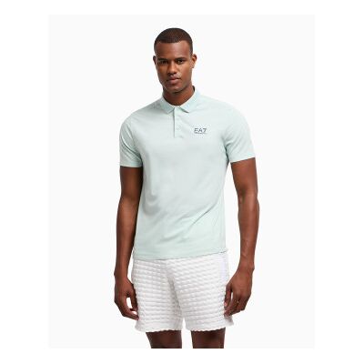 EA7 für Herren. 7M000180_AF13530 Lux blaues Poloshirt (XS), Lässig, Viskose, Kurzarm EA7 für Herren. 7M000180_AF13530 Lux blaues Poloshirt (XS), Lässig, Viskose, Kurzarm