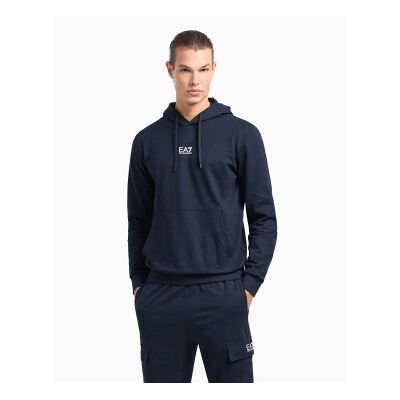 EA7 für Herren. 8NPM32_PJVRZ Core Identity Kapuzensweatshirt aus Baumwolle mit Kapuze, navy (XXS), Lässig, Langarm, Marine EA7 für Herren. 8NPM32_PJVRZ Core Identity Kapuzensweatshirt aus Baumwolle mit Kapuze, navy (XXS), Lässig, Langarm, Marine