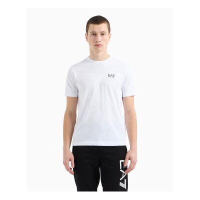 EA7 für Herren. 7M000567_AF10375 T-shirt AF10375-7M000567 weiß (5XL), Lässig, Baumwolle, Kurzarm EA7 für Herren. 7M000567_AF10375 T-shirt AF10375-7M000567 weiß (5XL), Lässig, Baumwolle, Kurzarm