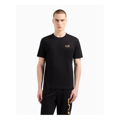 EA7 für Herren. 7M000567_AF10375 T-Shirt Temp schwarz (XS), Lässig, Baumwolle, Kurzarm EA7 für Herren. 7M000567_AF10375 T-Shirt Temp schwarz (XS), Lässig, Baumwolle, Kurzarm