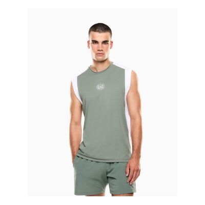 EA7 für Herren. 7M001527_AF22175 Tennis Pro grünes T-shirt (XXL), Sportlich, Synthetisch, Ärmellos / Hosenträger EA7 für Herren. 7M001527_AF22175 Tennis Pro grünes T-shirt (XXL), Sportlich, Synthetisch, Ärmellos / Hosenträger