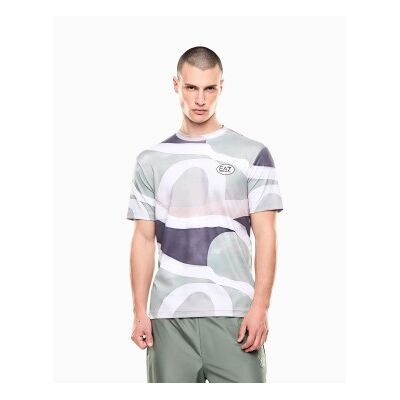 EA7 für Herren. 7M001531_AF22175 Tennis Pro grünes T-shirt (XS), Blau, Sportlich, Polyester, Kurzarm EA7 für Herren. 7M001531_AF22175 Tennis Pro grünes T-shirt (XS), Blau, Sportlich, Polyester, Kurzarm