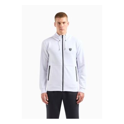 EA7 für Herren. 8NPM20_PJ4EZ Weißes Sweatshirt mit Reißverschluss (XS), Lässig, Polyester, Langarm EA7 für Herren. 8NPM20_PJ4EZ Weißes Sweatshirt mit Reißverschluss (XS), Lässig, Polyester, Langarm