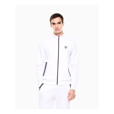 EA7 für Herren. 8NPM19_PJ4EZ Zug Premium Shield Sweatshirt weiß (3XL), Lässig, Sportlich, Polyester, Langarm EA7 für Herren. 8NPM19_PJ4EZ Zug Premium Shield Sweatshirt weiß (3XL), Lässig, Sportlich, Polyester, Langarm