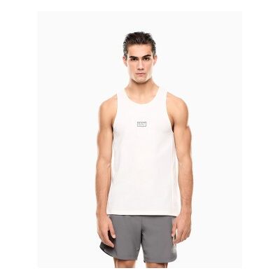 EA7 für Herren. 7M001344_AF22268 Vigor7 ärmelloses T-shirt weiß (M), Klassisch, Polyester, Ärmellos / Hosenträger EA7 für Herren. 7M001344_AF22268 Vigor7 ärmelloses T-shirt weiß (M), Klassisch, Polyester, Ärmellos / Hosenträger