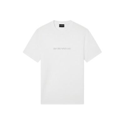 Giorgio Armani Emporio Armani für Herren. EM004583_AF13669 Pima-T-Shirt weiß (L), Lässig, Baumwolle, Kurzarm Giorgio Armani Emporio Armani für Herren. EM004583_AF13669 Pima-T-Shirt weiß (L), Lässig, Baumwolle, Kurzarm