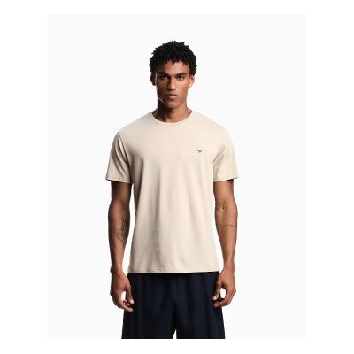 Giorgio Armani Emporio Armani für Herren. EM000574_AF20451 Wasserbeige T-shirt (M), Lässig, Baumwolle, Kurzarm Giorgio Armani Emporio Armani für Herren. EM000574_AF20451 Wasserbeige T-shirt (M), Lässig, Baumwolle, Kurzarm
