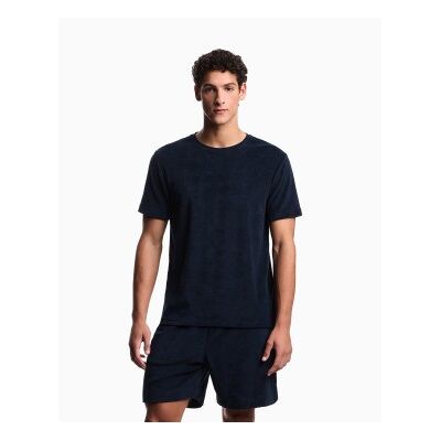 Giorgio Armani Emporio Armani für Herren. EM000692_AF20449 Beachwear navy T-Shirt (L), Lässig, Baumwolle, Kurzarm, Marine Giorgio Armani Emporio Armani für Herren. EM000692_AF20449 Beachwear navy T-Shirt (L), Lässig, Baumwolle, Kurzarm, Marine