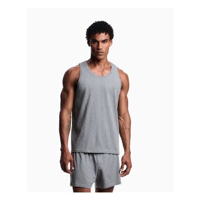Giorgio Armani Emporio Armani für Herren. EM003789_AF20672 Pima-Gewebe-T-Shirt grau (XL), Lässig, Baumwolle, Ärmellos / Hosenträger Giorgio Armani Emporio Armani für Herren. EM003789_AF20672 Pima-Gewebe-T-Shirt grau (XL), Lässig, Baumwolle, Ärmellos / Hosenträger
