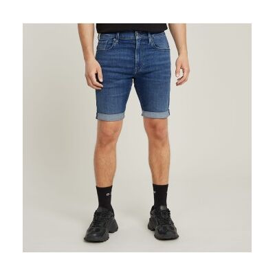 G-Star für Herren. D10481-8968-071 Shorts 3301 Slim Denim blau (40), Lässig, Nachhaltig, Recycelte Baumwolle G-Star für Herren. D10481-8968-071 Shorts 3301 Slim Denim blau (40), Lässig, Nachhaltig, Recycelte Baumwolle
