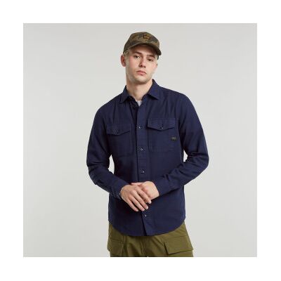 G-Star für Herren. D24963-D454-B597 Marine Slim Hemd navy (XXS), Lässig, Baumwolle, Langarm G-Star für Herren. D24963-D454-B597 Marine Slim Hemd navy (XXS), Lässig, Baumwolle, Langarm