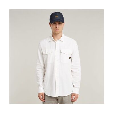 G-Star für Herren. D24963-D454-C073 Marine Slim Hemd weiß (XL), Lässig, Langarm, Bio-Baumwolle, Nachhaltig G-Star für Herren. D24963-D454-C073 Marine Slim Hemd weiß (XL), Lässig, Langarm, Bio-Baumwolle, Nachhaltig
