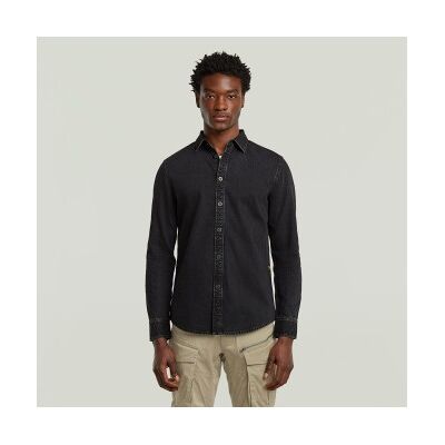 G-Star für Herren. D27681-D942-H497 Clean Slim Hemd schwarz (XS), Lässig, Baumwolle, Langarm G-Star für Herren. D27681-D942-H497 Clean Slim Hemd schwarz (XS), Lässig, Baumwolle, Langarm