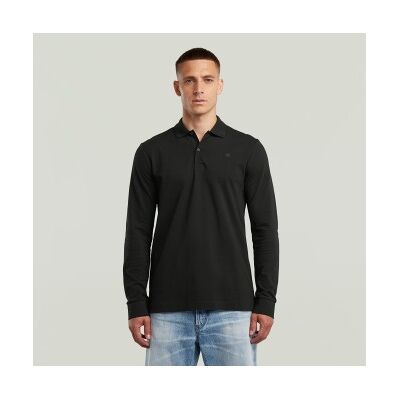 G-Star für Herren. D27683-5864-6484 Polo Dunda Slim schwarz (XS), Lässig, Baumwolle, Langarm G-Star für Herren. D27683-5864-6484 Polo Dunda Slim schwarz (XS), Lässig, Baumwolle, Langarm
