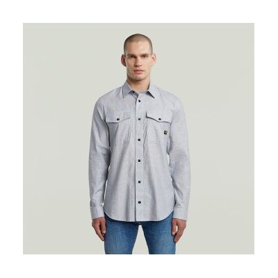 G-Star für Herren. D24963-C290-H511 Marine Slim Hemd blau (M), Lässig, Baumwolle, Langarm G-Star für Herren. D24963-C290-H511 Marine Slim Hemd blau (M), Lässig, Baumwolle, Langarm