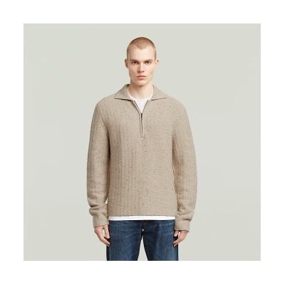 G-Star für Herren. D26740-D754-1214 Beigefarbener Pullover mit Kragen (S), Lässig, Polyamid, Langarm G-Star für Herren. D26740-D754-1214 Beigefarbener Pullover mit Kragen (S), Lässig, Polyamid, Langarm