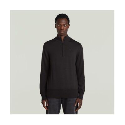 G-Star für Herren. D27710-B692-6484 Premium Core Half Zip Pullover schwarz (M), Lässig, Wolle, Langarm G-Star für Herren. D27710-B692-6484 Premium Core Half Zip Pullover schwarz (M), Lässig, Wolle, Langarm