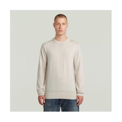 G-Star für Herren. D27686-B692-1603 Premium Core R beige Pullover (L), Lässig, Wolle, Langarm G-Star für Herren. D27686-B692-1603 Premium Core R beige Pullover (L), Lässig, Wolle, Langarm