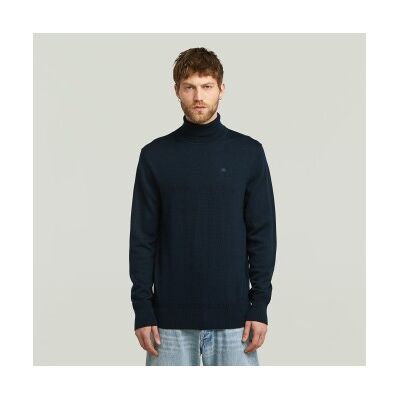 G-Star für Herren. D27706-B692-C742 Premium Turtle navy Pullover (L), Lässig, Wolle, Marine G-Star für Herren. D27706-B692-C742 Premium Turtle navy Pullover (L), Lässig, Wolle, Marine