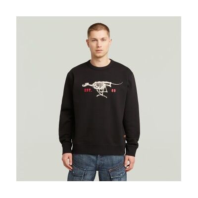 G-Star für Herren. D27095-D733-6484 Sweatshirt Running Dog schwarz (L), Lässig, Bio-Baumwolle, Nachhaltig G-Star für Herren. D27095-D733-6484 Sweatshirt Running Dog schwarz (L), Lässig, Bio-Baumwolle, Nachhaltig