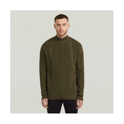G-Star für Herren. D26726-C868-C744 Struktur Halber Pullover grün (S), Lässig, Baumwolle, Langarm G-Star für Herren. D26726-C868-C744 Struktur Halber Pullover grün (S), Lässig, Baumwolle, Langarm