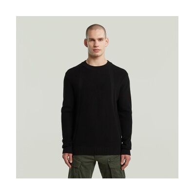 G-Star für Herren. D26781-C868-6484 Rippenstrickpullover mit schwarzer Struktur (XXL), Lässig, Baumwolle G-Star für Herren. D26781-C868-6484 Rippenstrickpullover mit schwarzer Struktur (XXL), Lässig, Baumwolle