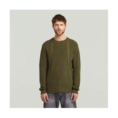 G-Star für Herren. D26781-C868-C744 Struktur grüner Pullover (XL), Lässig, Baumwolle, Langarm G-Star für Herren. D26781-C868-C744 Struktur grüner Pullover (XL), Lässig, Baumwolle, Langarm
