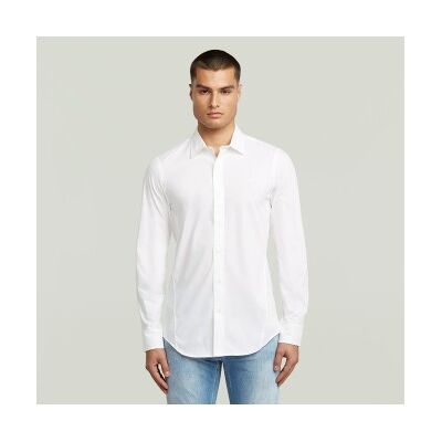 G-Star für Herren. D25176-D321-110 Uniform Slim Hemd weiß (XXL), Lässig, Langarm, Bio-Baumwolle, Nachhaltig G-Star für Herren. D25176-D321-110 Uniform Slim Hemd weiß (XXL), Lässig, Langarm, Bio-Baumwolle, Nachhaltig
