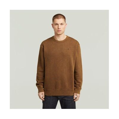 G-Star für Herren. D27082-D575-H591 Braun gewaschenes Sweatshirt (S), Lässig, Baumwolle, Langarm G-Star für Herren. D27082-D575-H591 Braun gewaschenes Sweatshirt (S), Lässig, Baumwolle, Langarm