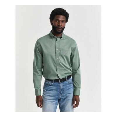 Gant für Herren. 3000100 Klassisches Hemd in Regular Fit aus grünem Popeline (XL), Lässig, Baumwolle, Langarm Gant für Herren. 3000100 Klassisches Hemd in Regular Fit aus grünem Popeline (XL), Lässig, Baumwolle, Langarm