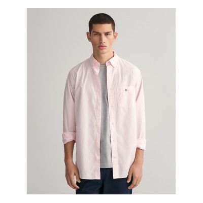 Gant für Herren. 3000100 Rosa Popeline-Hemd mit normaler Passform (L), Lässig, Baumwolle, Klassisch, Langarm Gant für Herren. 3000100 Rosa Popeline-Hemd mit normaler Passform (L), Lässig, Baumwolle, Klassisch, Langarm