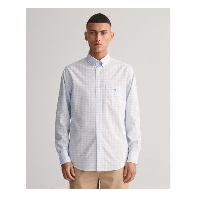 Gant für Herren. 3000120 Kariertes Popeline-Hemd Vichy Regular Fit (M), Lässig, Baumwolle, Langarm Gant für Herren. 3000120 Kariertes Popeline-Hemd Vichy Regular Fit (M), Lässig, Baumwolle, Langarm