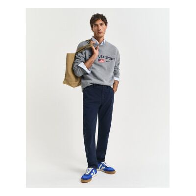 Gant für Herren. 1505228 Slim Fit Chino-Hose mit strukturiertem Gewebe Strukturierte Marine (32), Lässig, Baumwolle, Bio-Baumwolle Gant für Herren. 1505228 Slim Fit Chino-Hose mit strukturiertem Gewebe Strukturierte Marine (32), Lässig, Baumwolle, Bio-Baumwolle