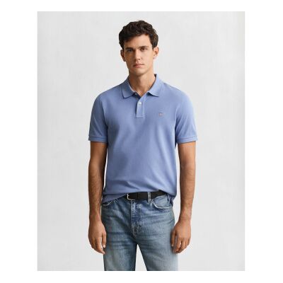Gant für Herren. 2210 Polo Regular Fit blau (M), Lässig, Kurzarm, Bio-Baumwolle, Nachhaltig Gant für Herren. 2210 Polo Regular Fit blau (M), Lässig, Kurzarm, Bio-Baumwolle, Nachhaltig