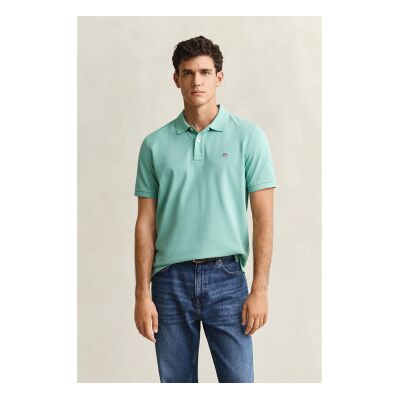 Gant für Herren. 2210 Polo Regular Fit türkis (XL), Lässig, Kurzarm, Bio-Baumwolle, Nachhaltig Gant für Herren. 2210 Polo Regular Fit türkis (XL), Lässig, Kurzarm, Bio-Baumwolle, Nachhaltig