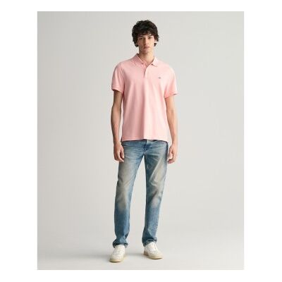 Gant für Herren. 2210 Piqué-Poloshirt Regular Fit Shield rosa (4XL), Lässig, Baumwolle, Kurzarm Gant für Herren. 2210 Piqué-Poloshirt Regular Fit Shield rosa (4XL), Lässig, Baumwolle, Kurzarm