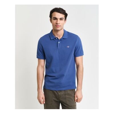 Gant für Herren. 2210 Pique Polo Regular Fit Schild blau (M), Lässig, Baumwolle, Kurzarm Gant für Herren. 2210 Pique Polo Regular Fit Schild blau (M), Lässig, Baumwolle, Kurzarm