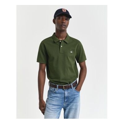 Gant für Herren. 2210 Polohemd ?Regular Fit Shield?, grün (S), Lässig, Baumwolle, Kurzarm Gant für Herren. 2210 Polohemd ?Regular Fit Shield?, grün (S), Lässig, Baumwolle, Kurzarm