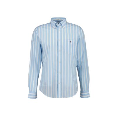 Gant für Herren. 3260012 Reg Classic Popeline Breitstreifen blau (S), Lässig, Baumwolle, Klassisch, Kurzarm, Langarm Gant für Herren. 3260012 Reg Classic Popeline Breitstreifen blau (S), Lässig, Baumwolle, Klassisch, Kurzarm, Langarm