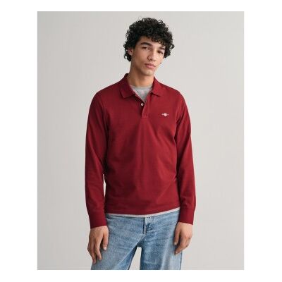 Gant für Herren. 2230 Shield Piqué-Poloshirt kastanienbraun (3XL), Lässig, Baumwolle, Langarm Gant für Herren. 2230 Shield Piqué-Poloshirt kastanienbraun (3XL), Lässig, Baumwolle, Langarm