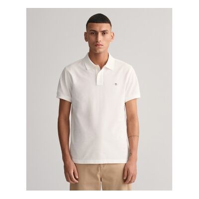 Gant für Herren. 2220 Piqué Slim Fit Shield Poloshirt weiß (XL), Lässig, Baumwolle, Klassisch, Kurzarm Gant für Herren. 2220 Piqué Slim Fit Shield Poloshirt weiß (XL), Lässig, Baumwolle, Klassisch, Kurzarm