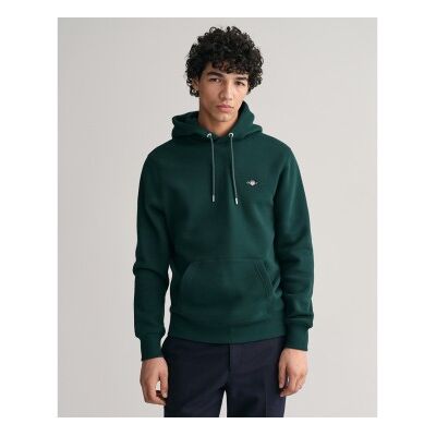 Gant für Herren. 2007058 Shield Hoodie grün (L), Lässig, Baumwolle, Langarm Gant für Herren. 2007058 Shield Hoodie grün (L), Lässig, Baumwolle, Langarm