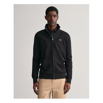Gant für Herren. 2008006 Shield Zip Hoodie schwarz (XXS), Lässig, Baumwolle Gant für Herren. 2008006 Shield Zip Hoodie schwarz (XXS), Lässig, Baumwolle