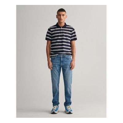 Gant für Herren. 1000260 Blaue Slim Fit Jeans (33/32), Lässig, Baumwolle, Denim, Nachhaltig Gant für Herren. 1000260 Blaue Slim Fit Jeans (33/32), Lässig, Baumwolle, Denim, Nachhaltig